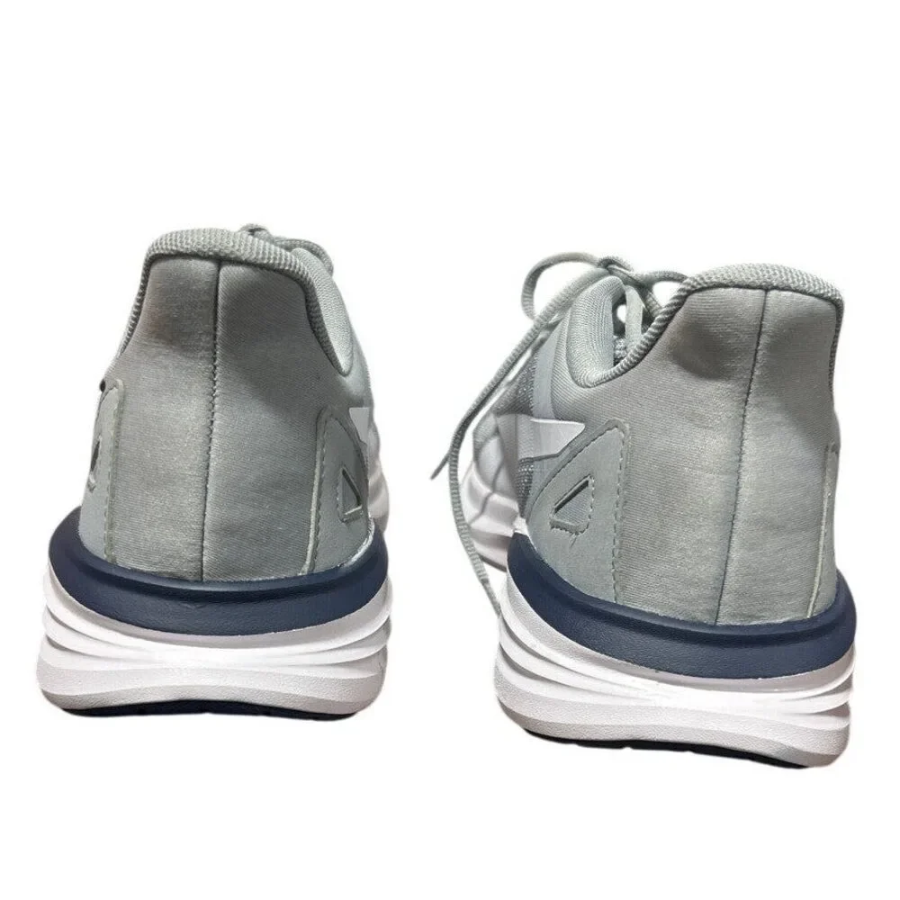 New PUMA Mens Size 13 Gray Mesh Navy Accent Lace Up Athletic Tennis Shoes